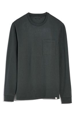 Madewell Relaxed Long Sleeve Organic Cotton T-Shirt in Steel Green