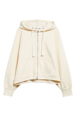 Madewell Ribbed Cocoon Hoodie in Antique Cream