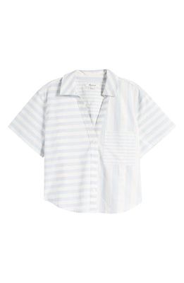 Madewell Short Sleeve Button-Up Shirt in Weathered Sky