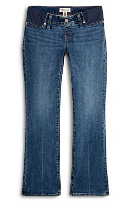 Madewell Side Panel Kick Out Crop Maternity Jeans in Arlen Wash