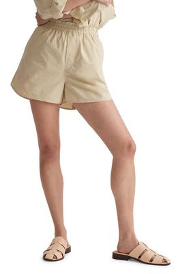 Madewell Signature Cotton Poplin Shorts in Faded Seagrass