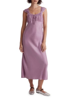 Madewell Square Neck Midi Dress in Lilac