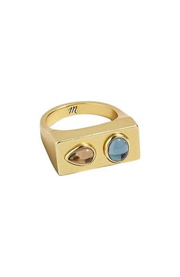 Madewell Stacked Stone Ring in Topaz