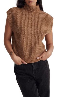 Madewell Stimpson Sweater Vest in Heather Toffee