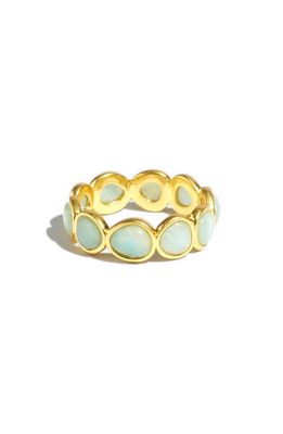 Madewell Stone Collection Blue Aventurine Ring in Amazonite Multi