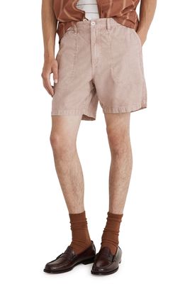 Madewell Sun Faded Chino Shorts in Vintage Petal