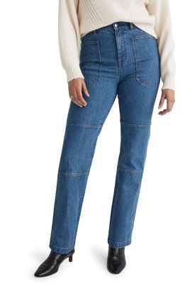 Madewell The '90s Straight Leg Utility Jeans in Fenwood Wash