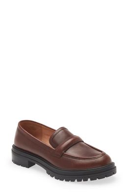 Madewell The Bradley Lugsole Loafer in Cherry Wood