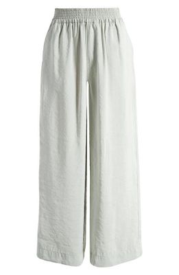Madewell The Carley Wide Leg Pants in Sage Mist