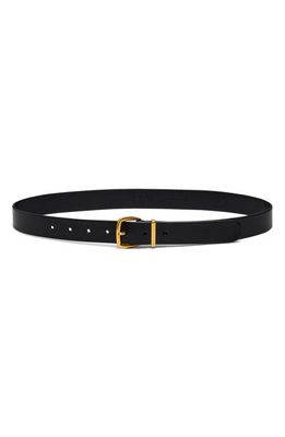 Madewell The Essential Leather Belt in True Black