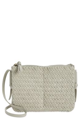 Madewell The Knotted Woven Leather Crossbody Bag in Ashen Sage