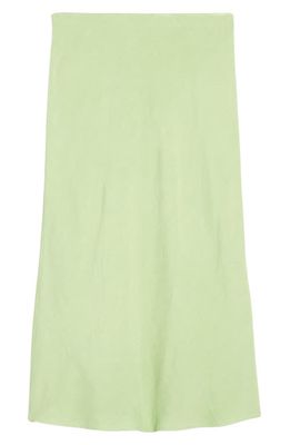 Madewell The Layton Midi Slip Skirt in Seedling