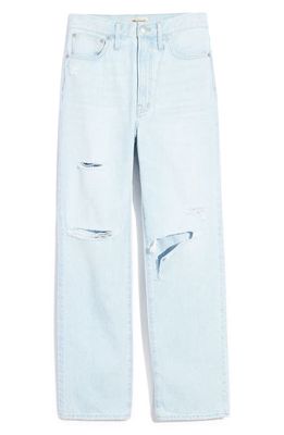 Madewell The Perfect Destructed Straight Leg Jean in Pearse