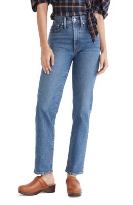 Madewell The Perfect High Waist Straight Leg Jeans in Mayfield Wash