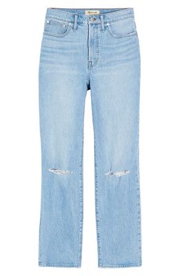Madewell The Perfect High Waist Straight Leg Jeans in Westanna Wash