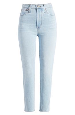 Madewell The Perfect High Waist Tapered Jeans in Delora Wash