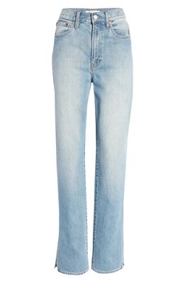 Madewell The Perfect Straight Side-Slit Edition Jeans in Applefield
