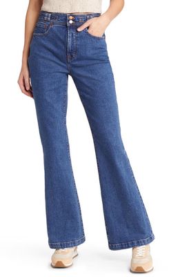Madewell The Perfect Vintage Flare Jeans in Bright Dark Indigo