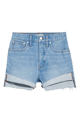 Madewell The Perfect Vintage Side Slit High Waist Denim Shorts in Ansbury Wash