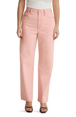 Madewell The Perfect Vintage Wide Leg Jeans in Light Pink Wash