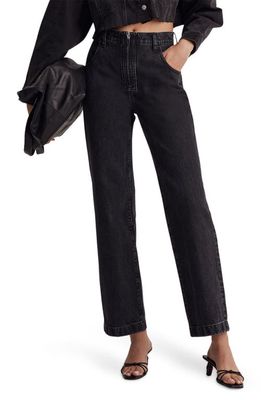 Madewell The Perfect Vintage Wide Leg Jeans in Stone Black