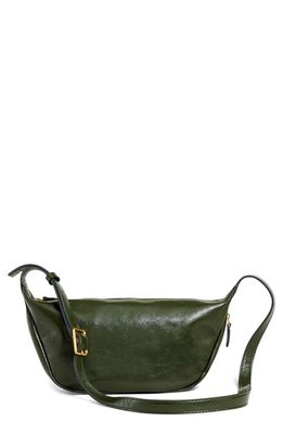 Madewell The Sling Leather Crossbody Bag in Dark Forest