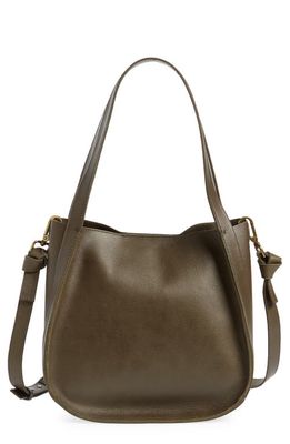 Madewell The Sydney Colorblock Shoulder Bag in Cargo Green