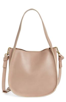 Madewell The Sydney Colorblock Shoulder Bag in Smoked Mauve