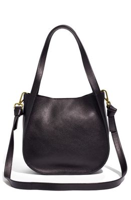 Madewell The Sydney Colorblock Shoulder Bag in True Black