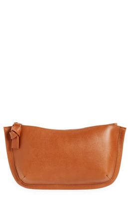Madewell The Sydney Leather Clutch Bag in Burnished Caramel