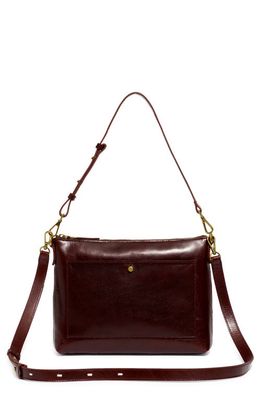 Madewell The Transport Shoulder Crossbody Bag: Box Leather Edition in Espresso Bean