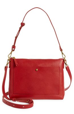 Madewell The Transport Shoulder Crossbody Bag in Pomegranate Seed