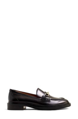 Madewell Thee Vernon Bit Hardware Loafer in True Black