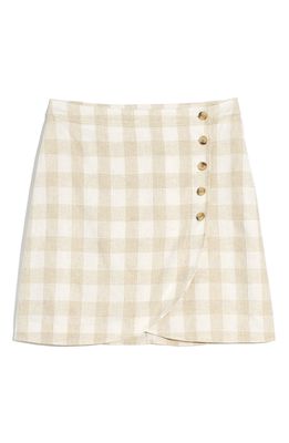 Madewell Tulip Hem Miniskirt in Natural Linen Yd