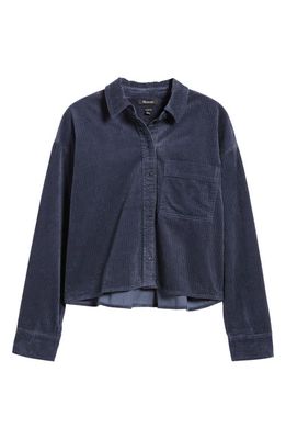 Madewell Variegated Corduroy Button-Up Shirt in Nighttime