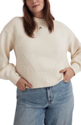 Madewell Wedge Sweater in Antique Cream