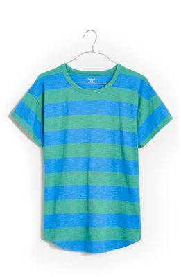 Madewell Whisper Cotton Crewneck T-Shirt in Blue Parasol