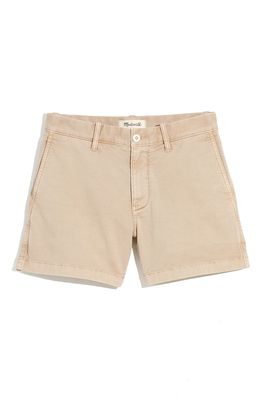 Madewell Women's 7-Inch Athletic Chino Shorts in Burnished Stone