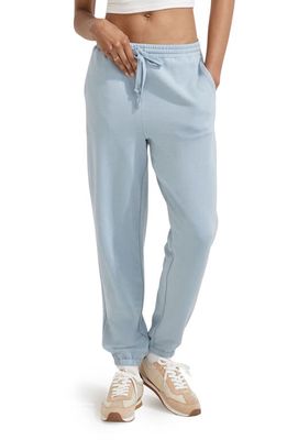 Madewell Women's MWL Superbrushed Easygoing Sweatpants in Terrace Blue