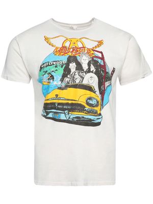 MadeWorn Aerosmith graphic-print cotton T-shirt - White
