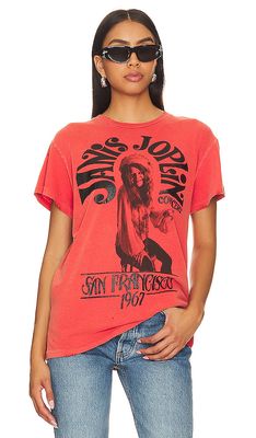 Madeworn Janis Joplin Tee in Red