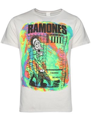 MadeWorn Ramones Escape-print cotton T-shirt - White