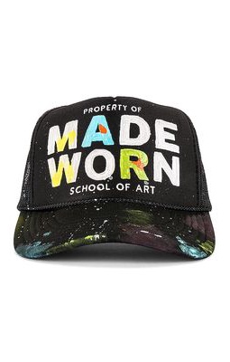 Madeworn School of Art Trucker Hat in Black.