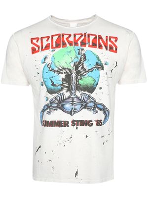 MadeWorn Scorpions-print cotton T-shirt - White