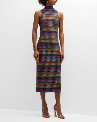 Madilyn Zig-Zag Knit Midi Dress