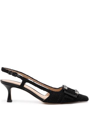 Madison.Maison Atena 50mm tweed pumps - Black