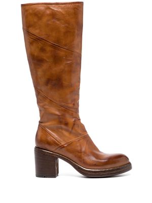 Madison.Maison knee-length mid-heel boots - Brown