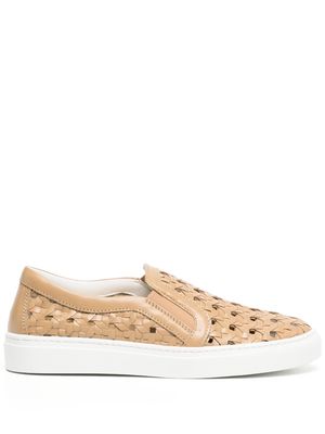 Madison.Maison perforated low-top sneakers - Brown