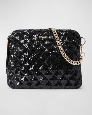 Madison Sequins Quilted Crossbody Bag