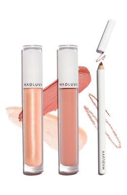 MADLUVV Rich Lip Set in Pink/Matte/shimmer